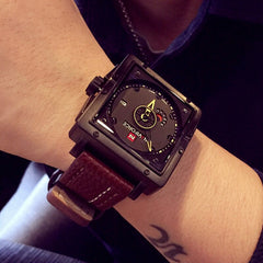NAVIFORCE Men Quartz Sports Watches Fashion Top Brand Leather Strap Creative Waterproof Wristwatches Man Clock Relogio Masculino