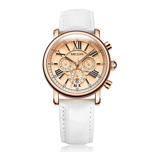 MEGIR Fashion Women Bracelet Watches Top Brand Luxury Ladies Quartz Watch Clock for Lovers Relogio Feminino Sport Wristwatches