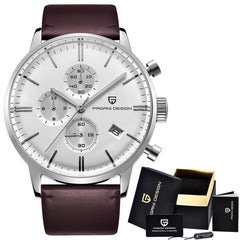 PAGANI design luxury Top Brand simple Chronograph stainless steel Men's Watch Military Quartz Wrist Watches Dress Clock Male