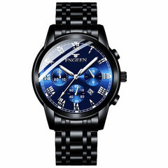FNGEEN Top Luxury Brand Men Watch Back Light Hands Business Fashion Casual Men Quartz Watches Waterproof Clock Montre homme