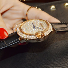 Star shinning Waterproof Diamond dress Women Watch Female Watch Korean Simple Quartz Watch