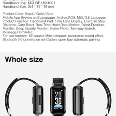 T89 TWS Smart Binaural Bluetooth Earphone Headphone Fitness Bracelet Heart Rate Monitor Smart Wristband Smartwatch Men Gifts