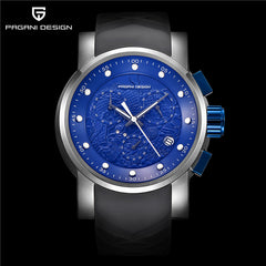Mens Watches Top Luxury Brand PAGANI DESIGN Sport Military Quatz Watch Silicone Strap Chronograph Waterproof Men's Wrist watch