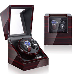 New Wood Watch Winders Black Automatic Self Watch Winder For Mechanical Watches Fashion Watch Storage Organizer Holder