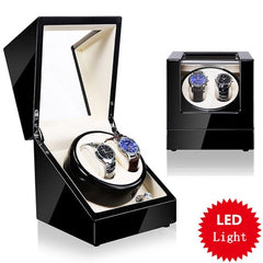 New Wood Watch Winders Black Automatic Self Watch Winder For Mechanical Watches Fashion Watch Storage Organizer Holder