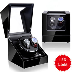 New Wood Watch Winders Black Automatic Self Watch Winder For Mechanical Watches Fashion Watch Storage Organizer Holder