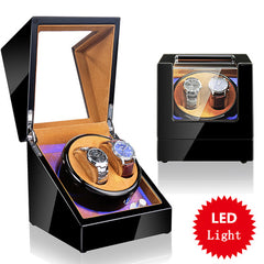 New Wood Watch Winders Black Automatic Self Watch Winder For Mechanical Watches Fashion Watch Storage Organizer Holder