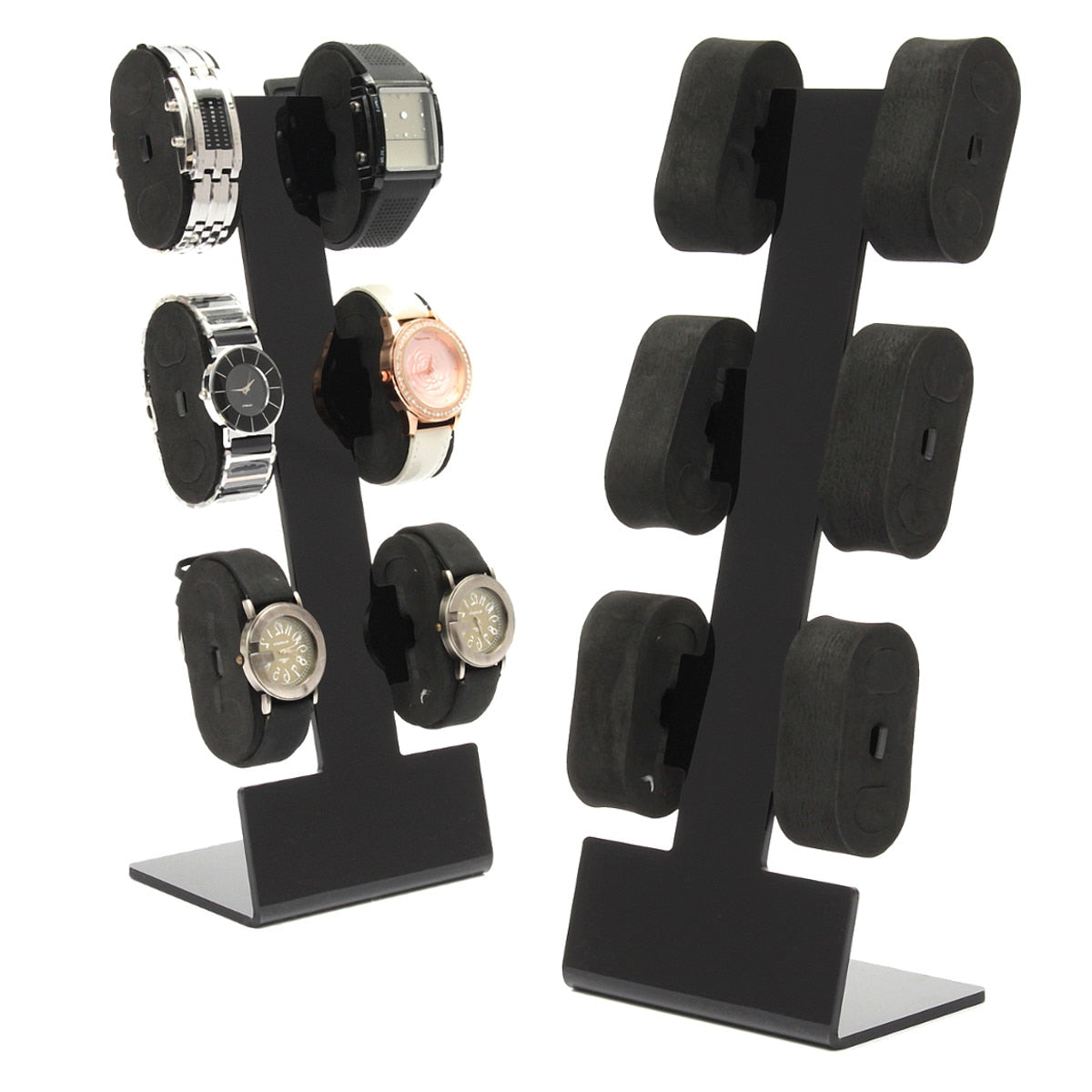 Portable Acrylic Watch Display Storage Box Case Bracelet Display Stand Holder Rack General Showcase Shelf Jewelry Decoration