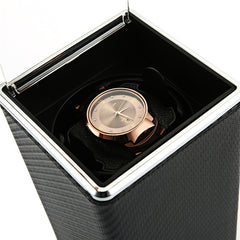 Automatic Rotation Watch Box Winder Display Boxes Transparent Cover Jewelry Storage Organizer US Plug Caixa De Relogios