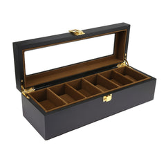 2019 New Arrival 6 Grids Wooden Watch Box Jewelry Display Storage Organizer High Quality Watch Case Jewelry Display Watch Boxes