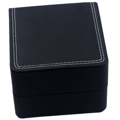 Wholesale black 2019 fashion Luxury Leatherette Watch Boxe With Pillow Package Jewelry Storage Case Gift Box Accessories